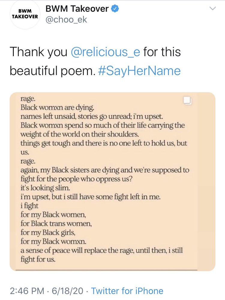 choo_ek's tweet photo. Here are a more highlights ... folks can revisit the whole thing via #BWMTakeover. I’m hanging on to the banner for a bit - @LashNolen designed it and it’s badass https://t.co/s14gE2YWC4
