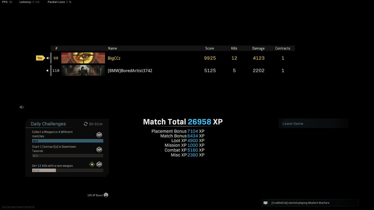 BigCCz's tweet photo. Played with an awesome viewer and we came out on top with that dub! #CallofDutyModernWarfare #CallofDuty #CODMW #twitchstreamer #playingwithviewers #firstplace #codduos #twitchtv #youshallobey @ObeyAlliance https://t.co/2zSoITflYi