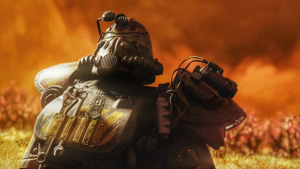 LastDayOfUtopia's tweet photo. My Settler T45 for #PowerArmorSaturday! Really love this skin, sooo much detail! π€©
#Fallout76 #PowerArmor #Wastelanders #BethesdaAtHome https://t.co/j5cAqu08Wp