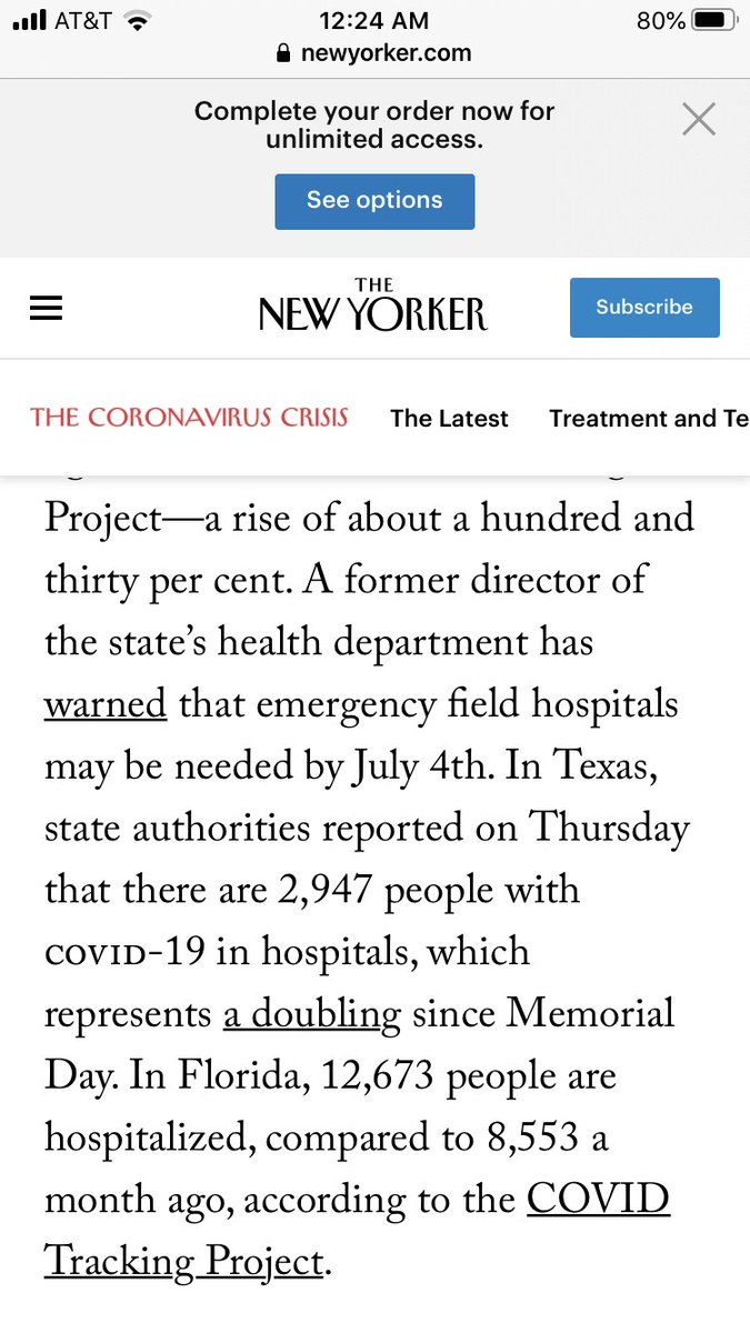 2/ 12,673 HAVE BEEN hospitalized in Florida since hospitalizations began in March. The vast majority of those patients are home now. Florida has never had over ~2,000 people hospitalized with  #Covid, 3.5% of its total hospital beds. Which presents a slightly different picture.