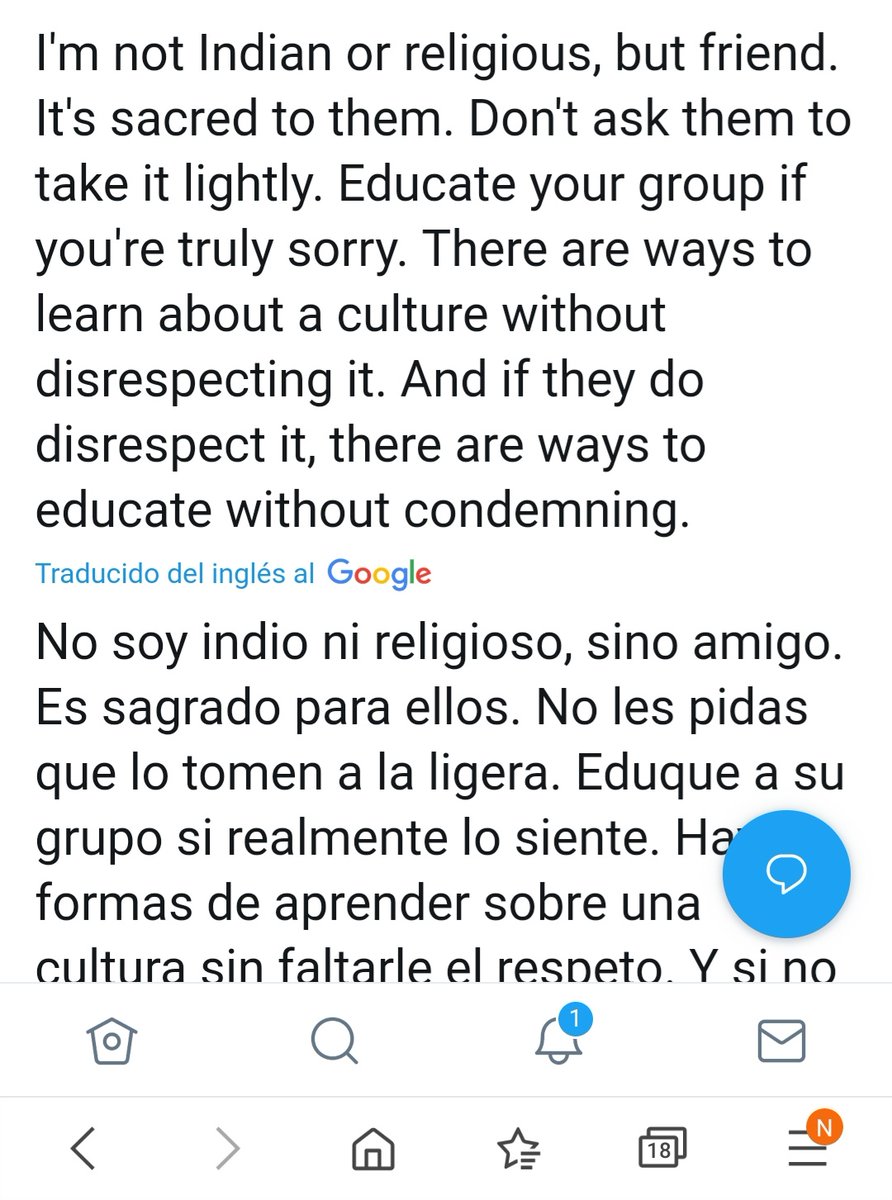 Voy a dejar unos comentarios abajo de personas que se ofendieron por esto (+)