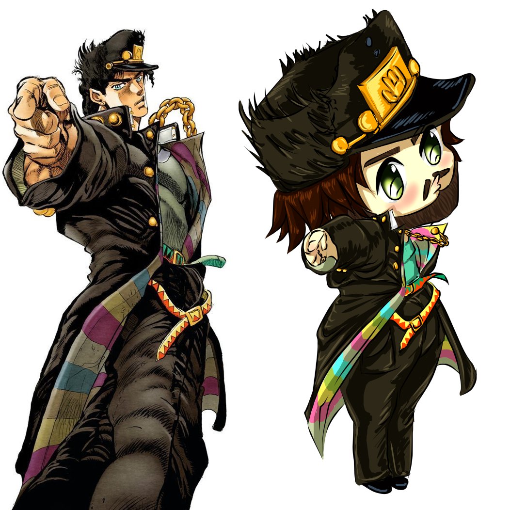 chamelioness on X: JoJoPOSE! Drew @The_Aetolia as a Jotaro