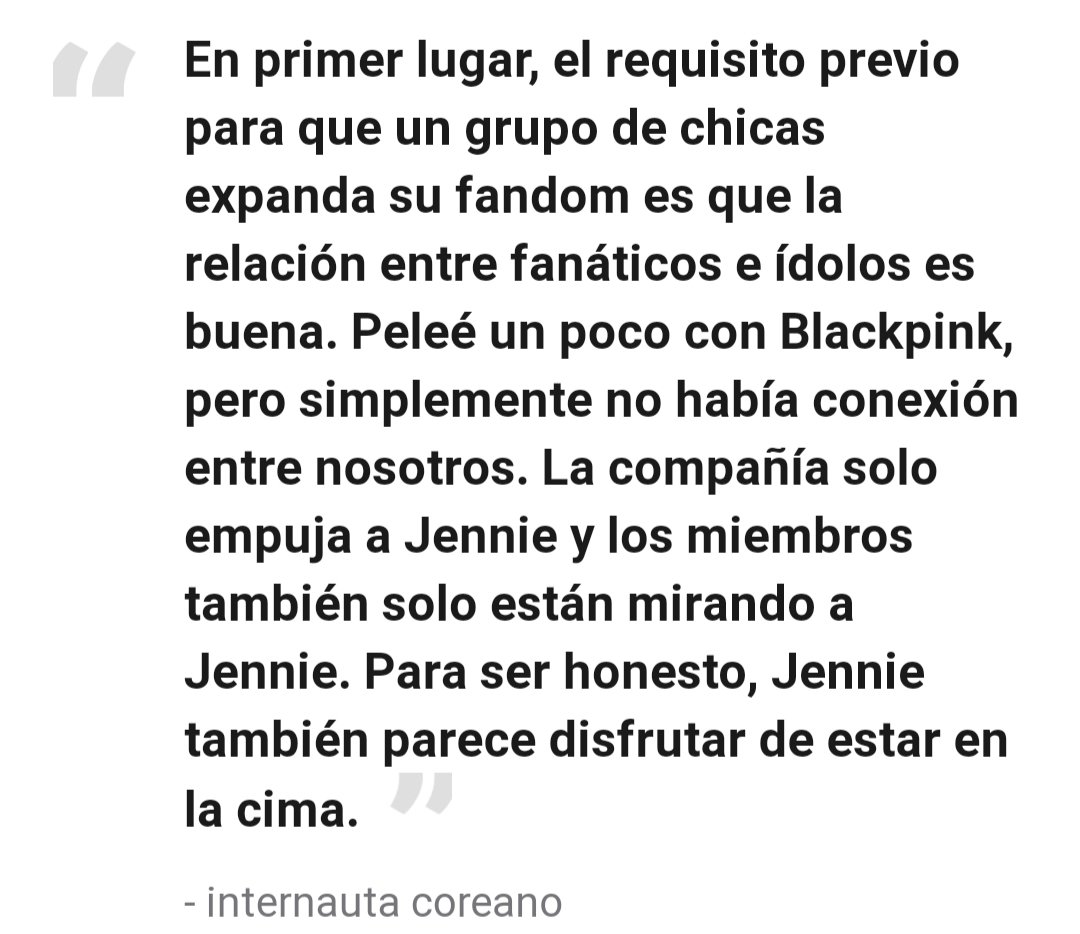 ♡ "Jennie es la favorita de yg entertaiment"