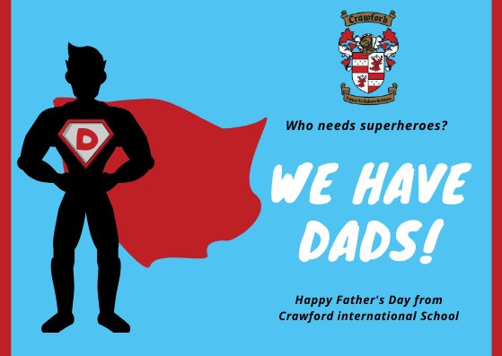Happy Father’s Day to all our dads and guardian dads. You’re our superheroes!🏆
#FathersDay #fathersday2020 #GoCrawford #superherodad
