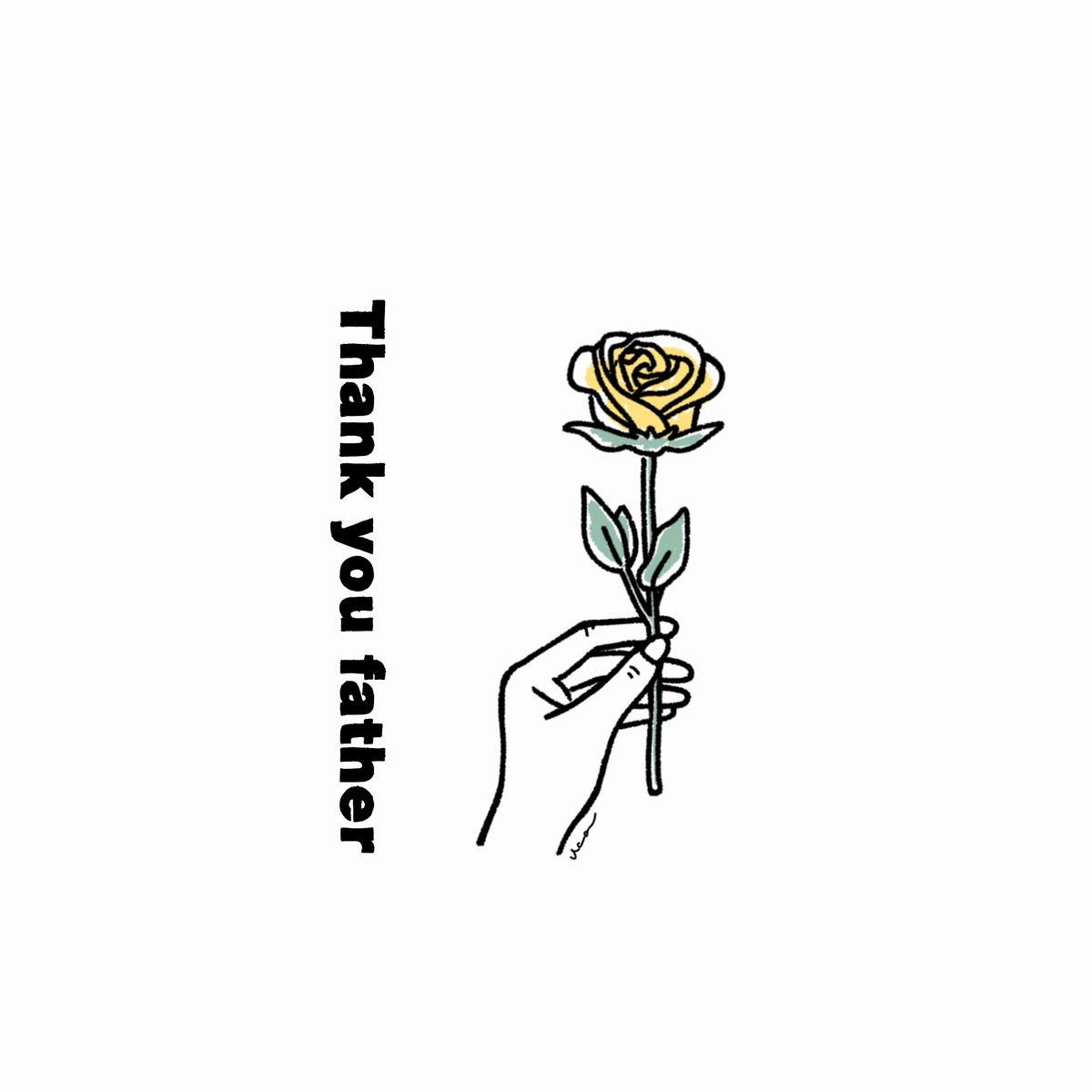 父の日には黄色いバラを贈る風習があることを初めて知りました イラスト Uca U Unframeuddの漫画