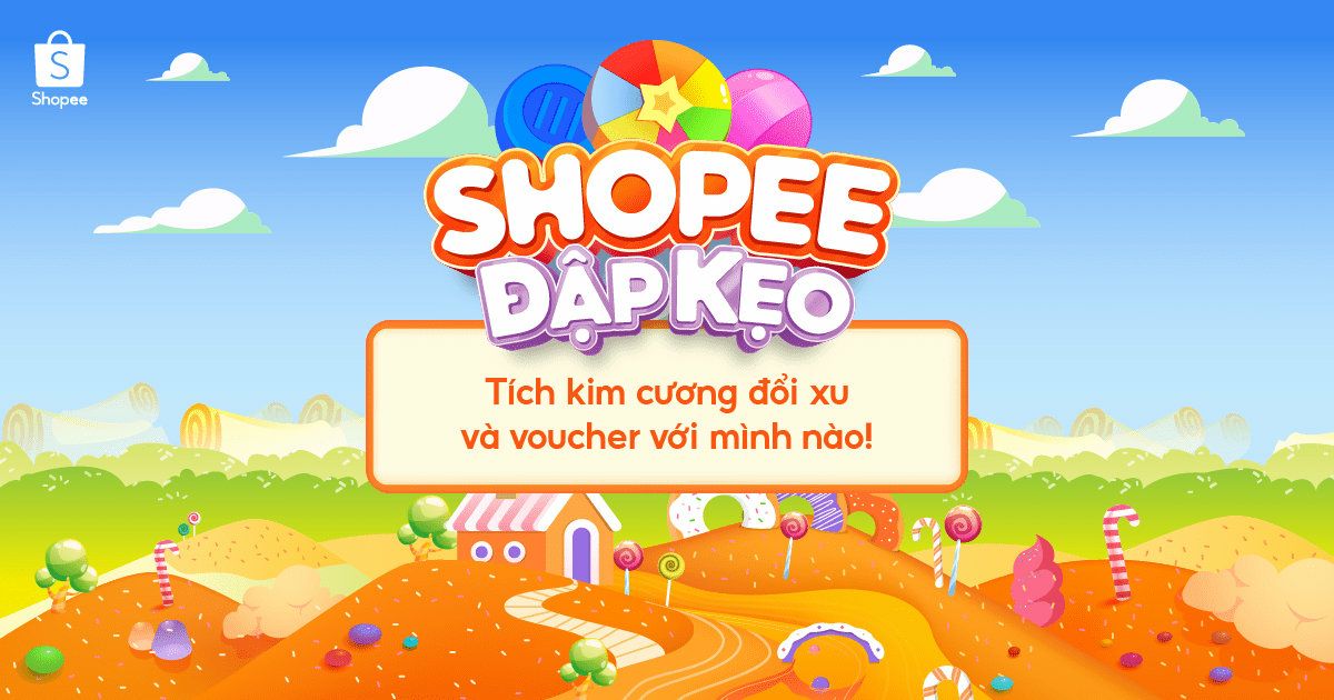 dqnh1's tweet photo. Chơi Shopee Đập Kẹo - tích kim cương đổi quà cùng mình nào! https://t.co/OV3xHIvUXZ https://t.co/yTciRVaXPg