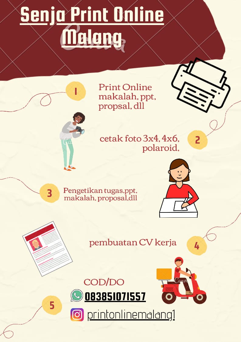 AnikVanJava's tweet photo. "Senja Printer" sebuah jasa print online yang berada di Kota Malang. order via whatsap di: https://t.co/zZWhj9Rfih
🚚 *Kita bisa COD/ *nganter barangnya langsung loh ketempatmu... 
#anda magerrr kami anterrrr
#simpan aja dulu kali aja butuh 🤗❤️
#SocialDistancing #Malang https://t.co/PSbSJnxaHD