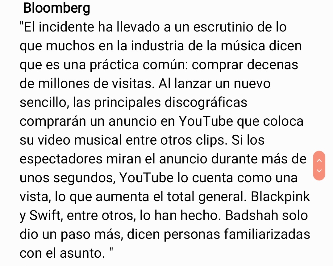 Articulos que hablan sobre las visitas de blackpink