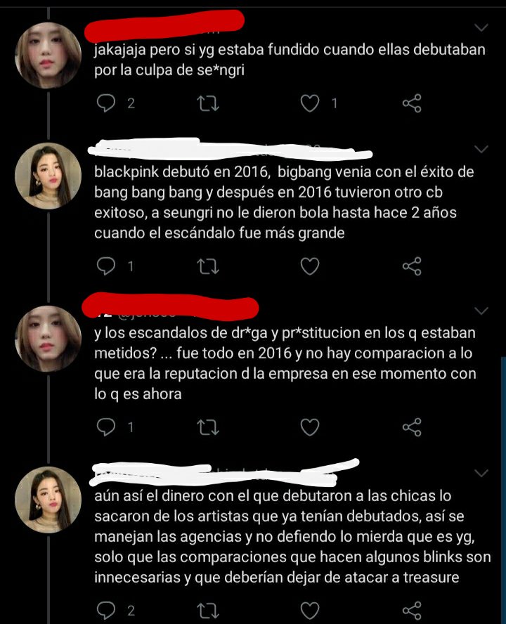 ♡Muchos se quejan en línea y han sido víctimas de la toxicidad del fandom de blackpink. Blink se jacta diciendo que no son tóxico y que lo hacen por el mal trato a su artistas. Treasure