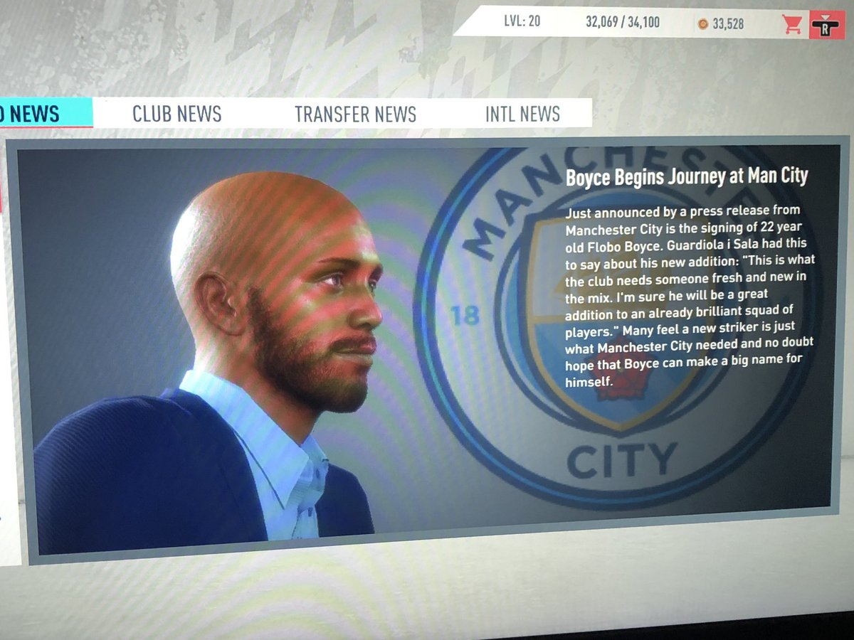 floboboyce's tweet photo. The boyhood dream has come true.
#VirtualFlobo has signed with #ManCity. #FIFA20 https://t.co/jgsho8WmVM