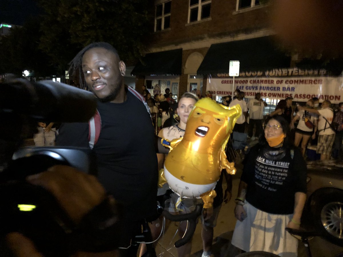 I’m back at the station. A thread of some scenes from Tulsa’s Historic Greenwood District, where the first word that jumps to my mind to describe the jubilant post-POTUS block party is “catharsis.”