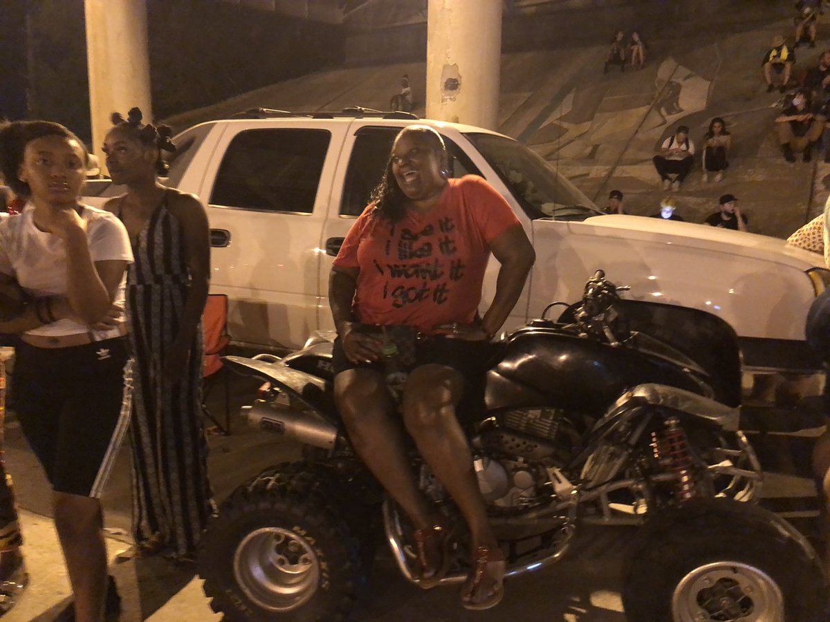 I’m back at the station. A thread of some scenes from Tulsa’s Historic Greenwood District, where the first word that jumps to my mind to describe the jubilant post-POTUS block party is “catharsis.”