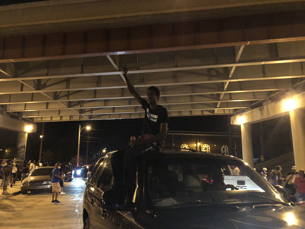 I’m back at the station. A thread of some scenes from Tulsa’s Historic Greenwood District, where the first word that jumps to my mind to describe the jubilant post-POTUS block party is “catharsis.”