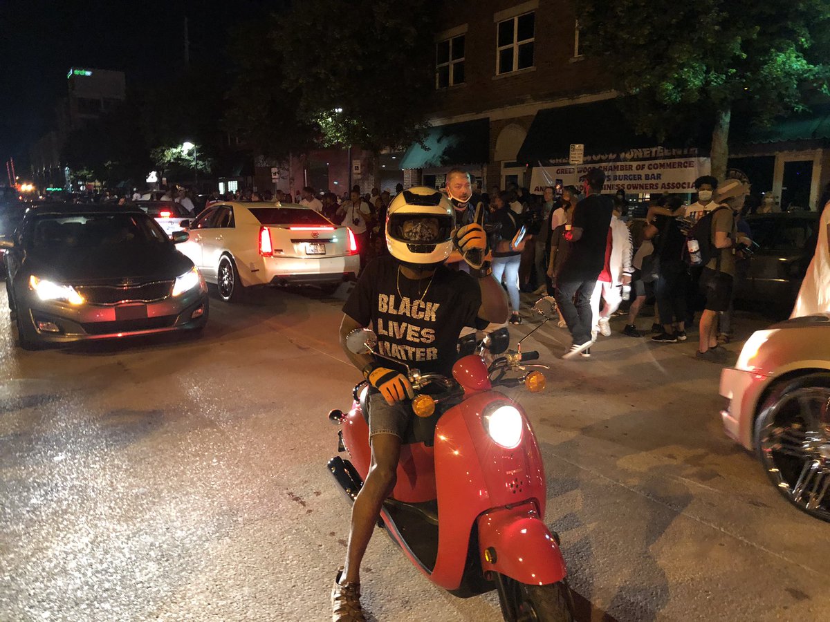 I’m back at the station. A thread of some scenes from Tulsa’s Historic Greenwood District, where the first word that jumps to my mind to describe the jubilant post-POTUS block party is “catharsis.”