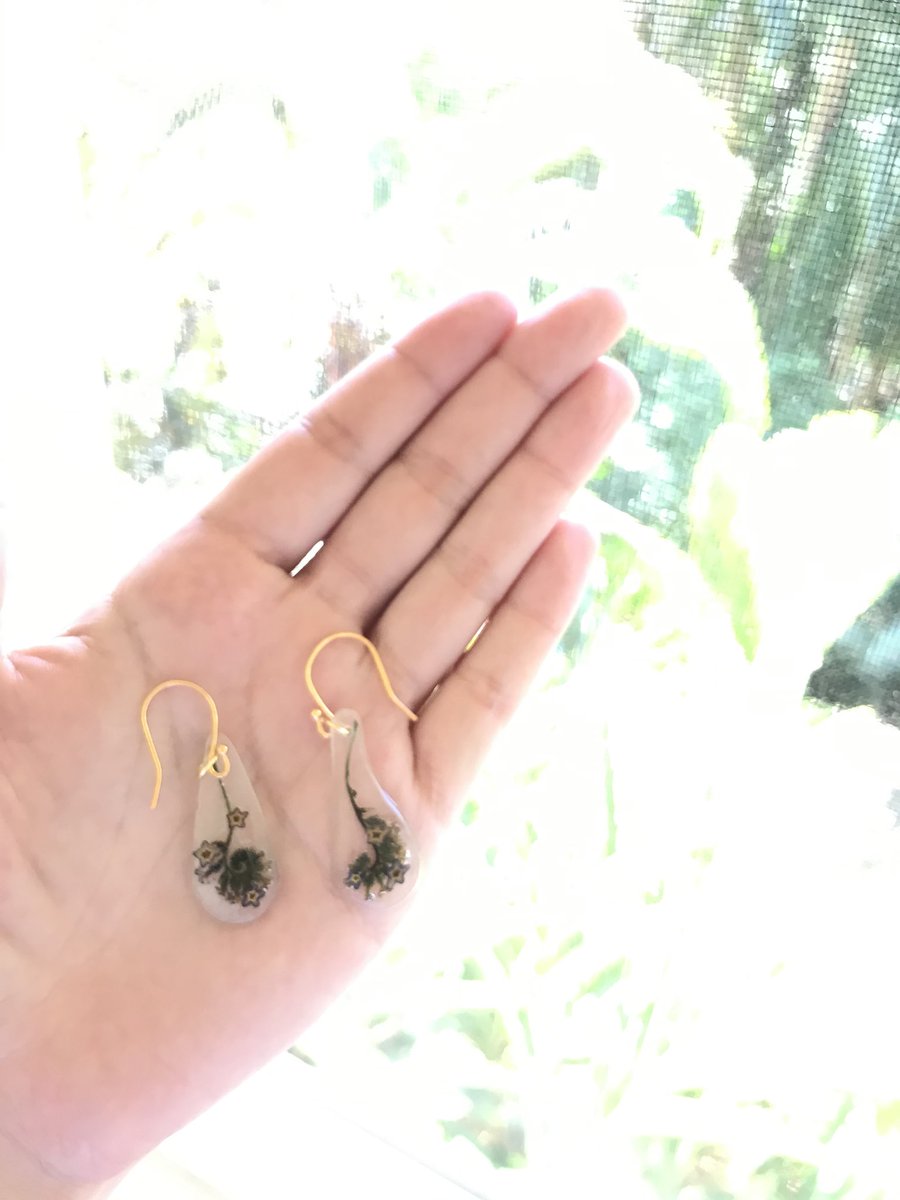 🌸  Clasping Heliotrope Danglies 🌸
.
.
.
.
#resinjewelry #earrings #floral #aesthetic #flowers #handmade #handmaderesin #resinart #resincraft #handmade #art #handmadehawaii #smallbusiness #madewithaloha #mauimade #maui #jewelry #resinearrings 
.