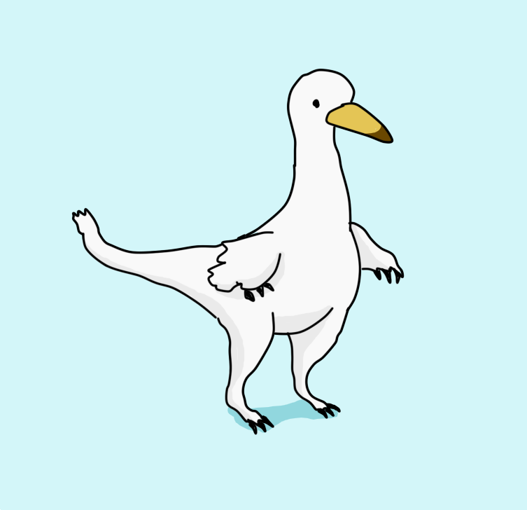 ハルシュカラプトル フヒヒの人のイラスト
