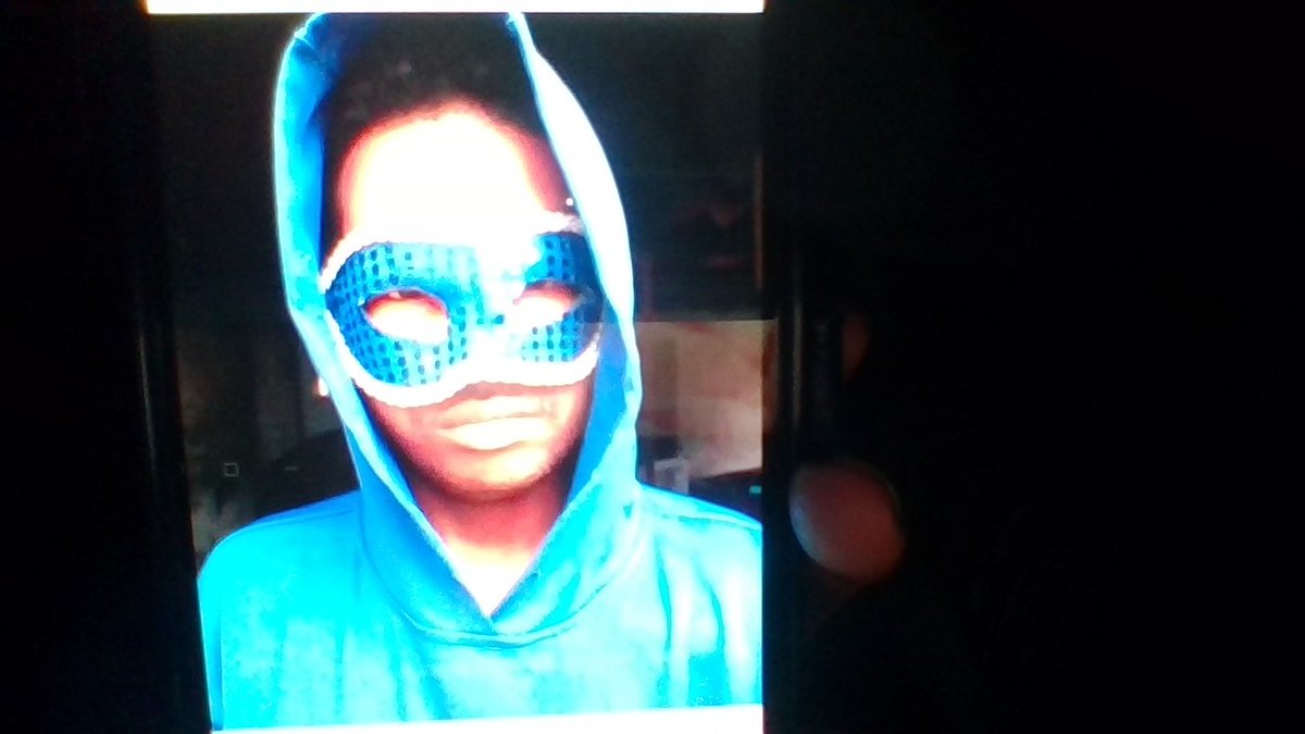 RRescueman's tweet photo. My first mask black beanie. Then my second mask white and blue. https://t.co/Fb2GJzuvga