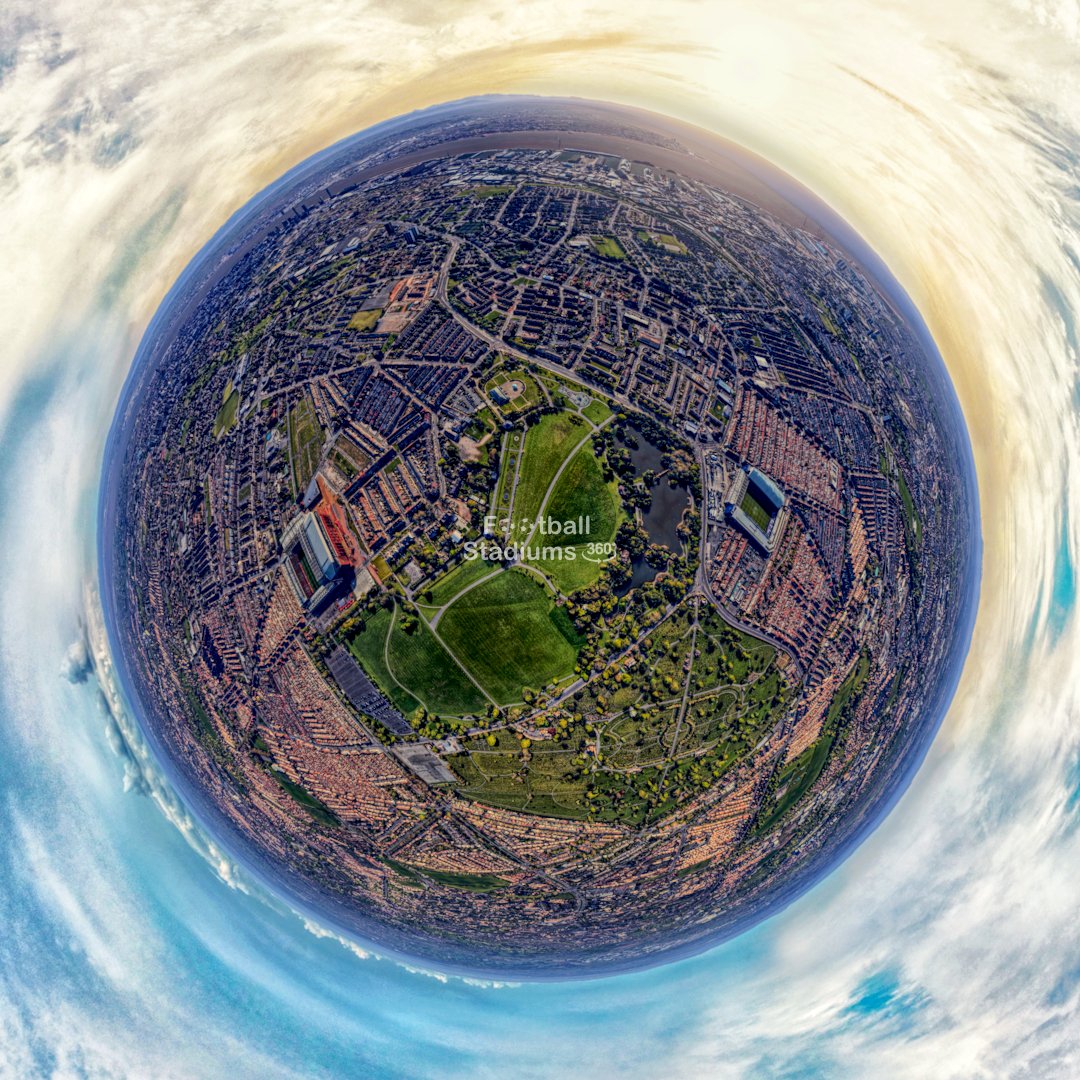 stadiums360's tweet photo. Do you guys actually know the distance between Anfield and Goodison Park? Last time it was measured was back in March. The exact distance was 45 points. #Footballisback !!! 
Anfield 360 virtual tour is at https://t.co/cSq1VDsCtC https://t.co/ag8ZaQ5jzR