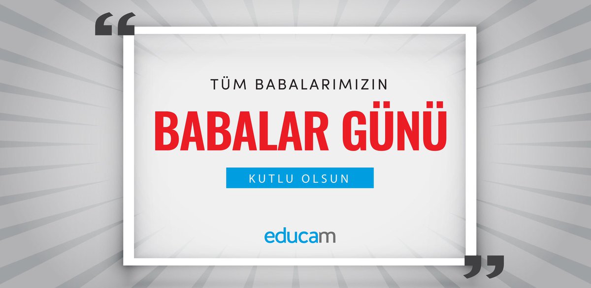 Educamcomtr's tweet photo. Tüm Babalarımızın Babalar Günü Kutlu Olsun. https://t.co/oTU2KeQ0fY