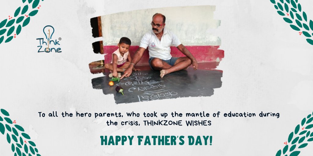 ThinkZoneIndia's tweet photo. A parent teaching his kids vegetables using the floor and chalk to help him remember the names. A number of fathers have taken up the mantle of being an educator in these tough times.
#ThinkZoneIndia
 #HappyFathersDay #FathersDay2020
@dselmhrd @HRDMinistry @UNICEFEducation https://t.co/EAeyKTCdmb