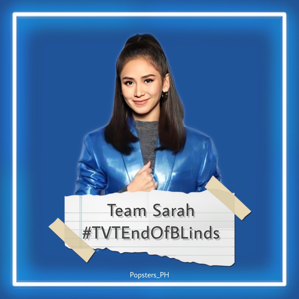 Popsters_PH's tweet photo. Last Blind Auditions na mamaya! Abangan natin kung sino ang kukumpleto sa Team Sarah!

The Voice Teens sa Kapamilya Channel mamayang 7:15pm!

Team Sarah
#TVTEndOfBLinds https://t.co/D2FndblzZw