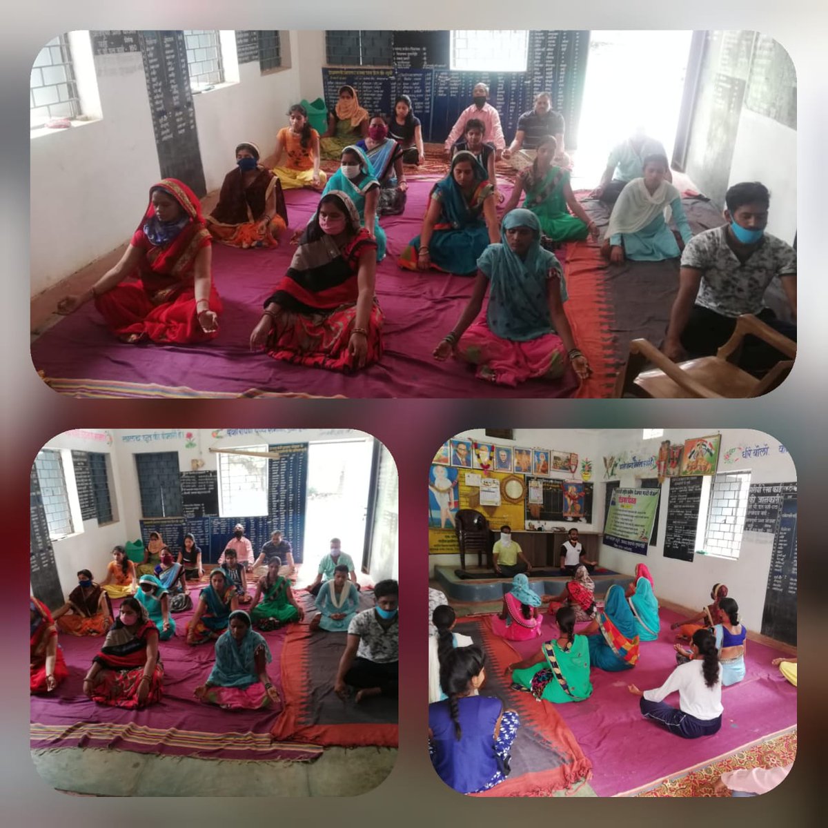 MYBharatDurg's tweet photo. नेहरू युवा केन्द्र, दुर्ग छ. ग. से सम्बद्ध नवज्योति युवती मंडल अर्जुनी और नूतन कीड़ा मंडल द्वारा 6वा विश्व योग दिवस पर योग कार्यक्रम का आयोजन समाजिक दूरियों का पालन करते हुए किआ गया ।
#NYKS #NYKSINDIA #MOYAS #PMO
#FightAgainstCorona #cyp2020 #Ministry_of_AYUSH
#MyLifeMyYogaINDIA https://t.co/r1D1NCk2x0