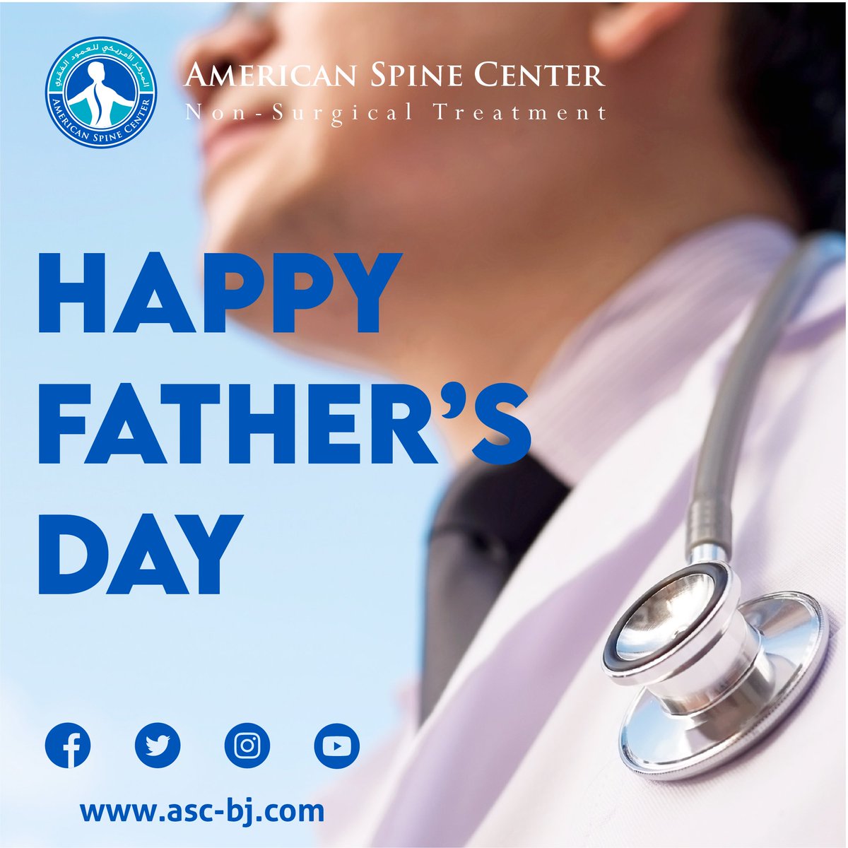 AmericanSpineC's tweet photo. Greeting from American Spine Center , HAPPY FATHER'S DAY . https://t.co/w45cGYwc5W