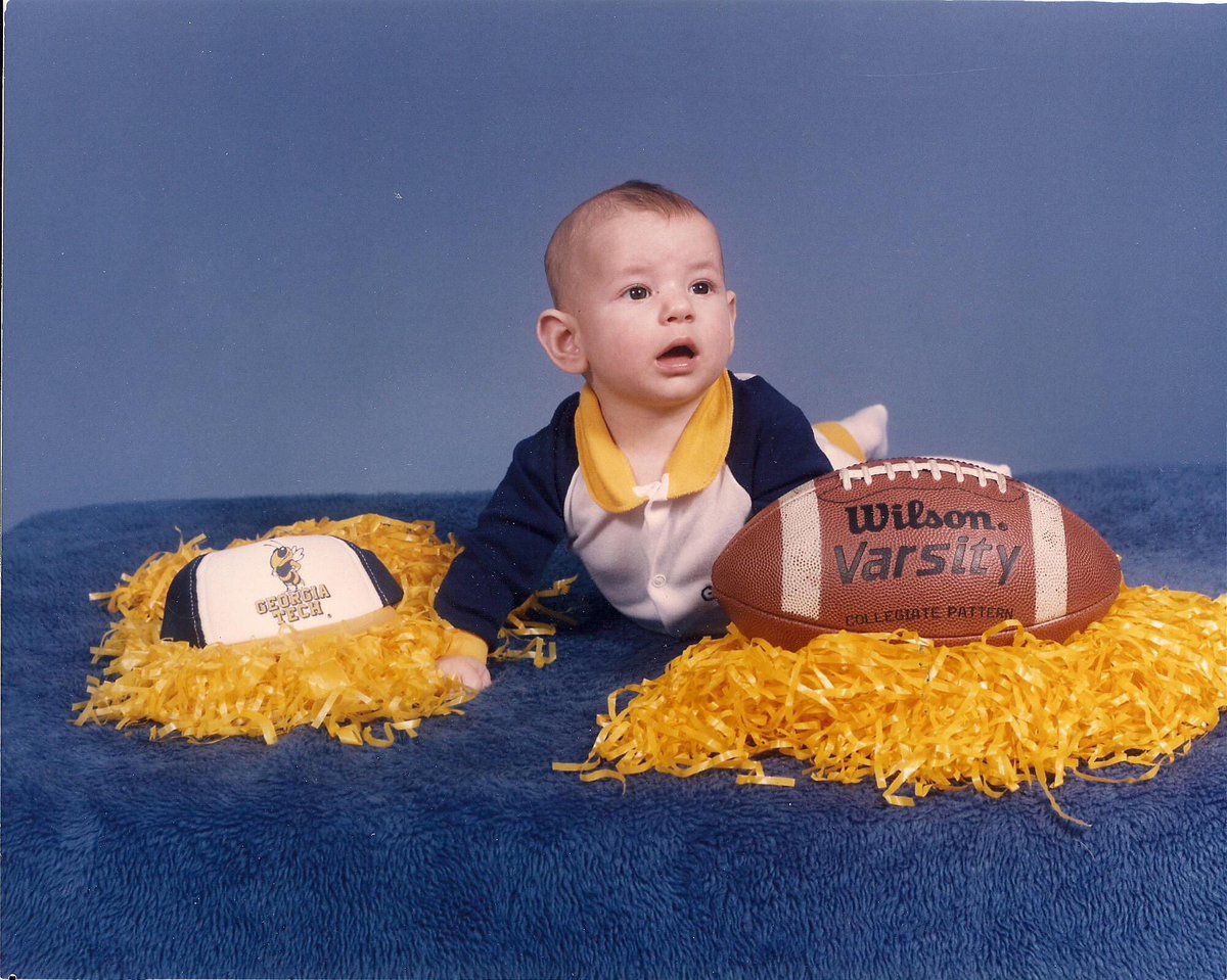 tlkimmel's tweet photo. @_morgananna_ @GeorgiaTech @GTFootball Yep - this guy got his undergrad and Masters at Tech in Mech Eng.  He was raised to say “THWG”! https://t.co/vsfecvEHqK