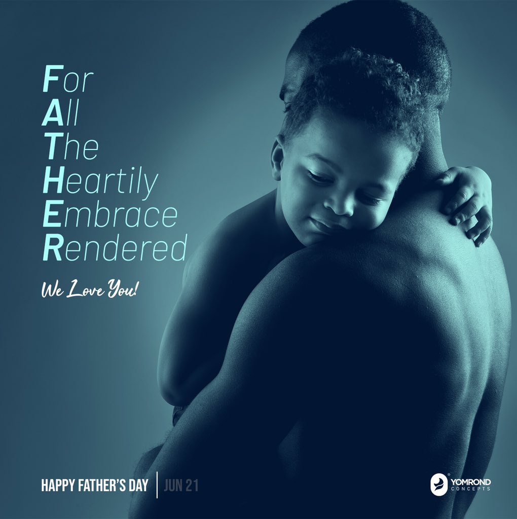 YOMROND's tweet photo. For All The Heartily Embrace Rendered, we are eternally grateful and we love you wholeheartedly. Cheers to the Fathers who has brought unbridled joy to the likes of creative mind that works @yomrond #fathersday2020 #HappyFathersWay #design #adsdesign #advertdesign #advertdesigns https://t.co/qFLArKLtnY
