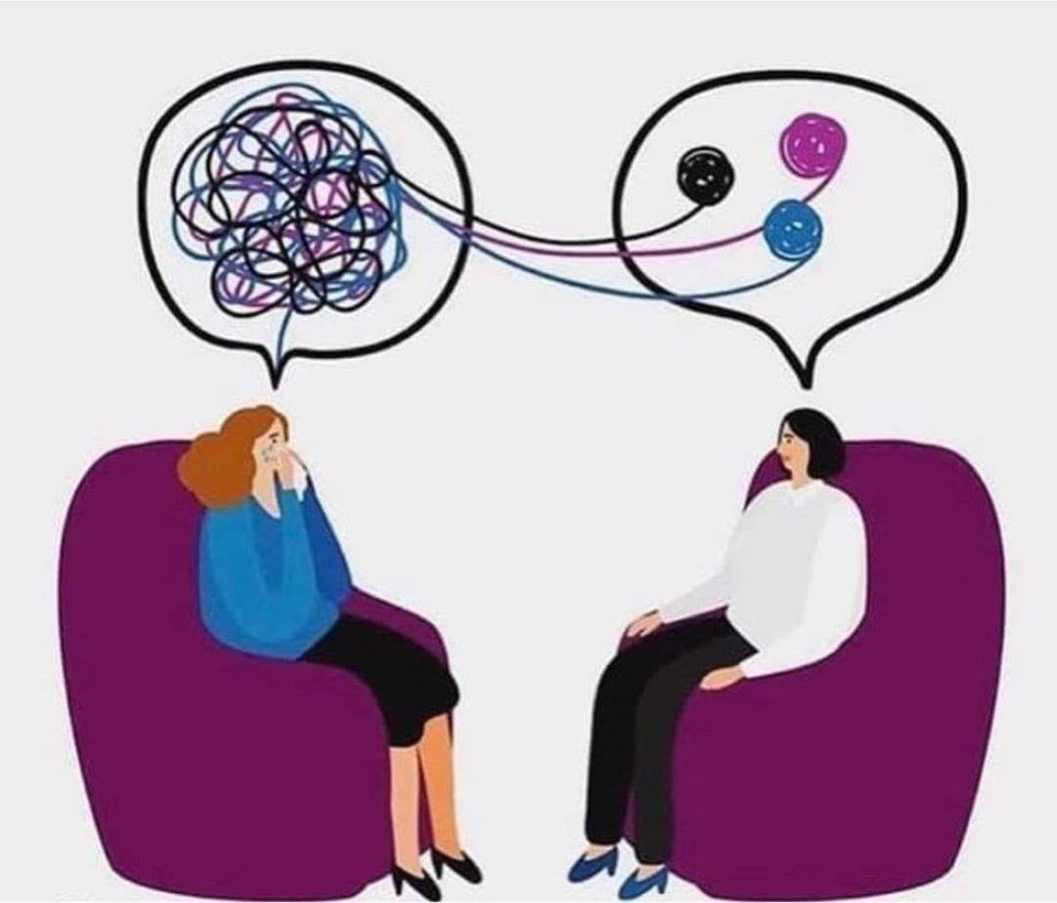A true depiction of #psychotherapy. Please remember how powerful talking is.
