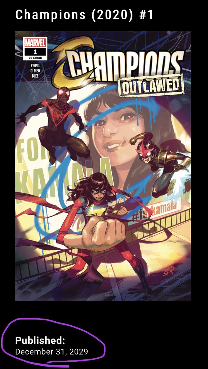 TheRealGwenpool's tweet photo. @Marvel tell me that release date isn’t accurate😅... I finally started getting back into comics only to find this? If you’re gonna make me wait this long, you might as well get me a new series in the meantime 😉 https://t.co/UebGpiPNEJ