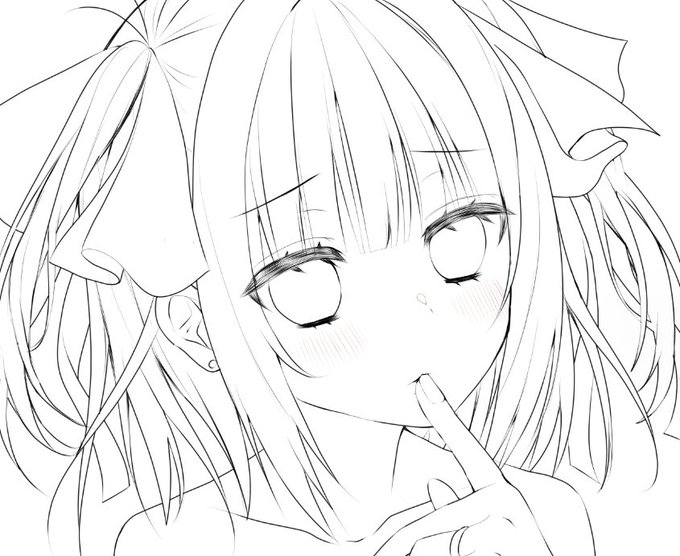 線画1時間半くらいかかった 