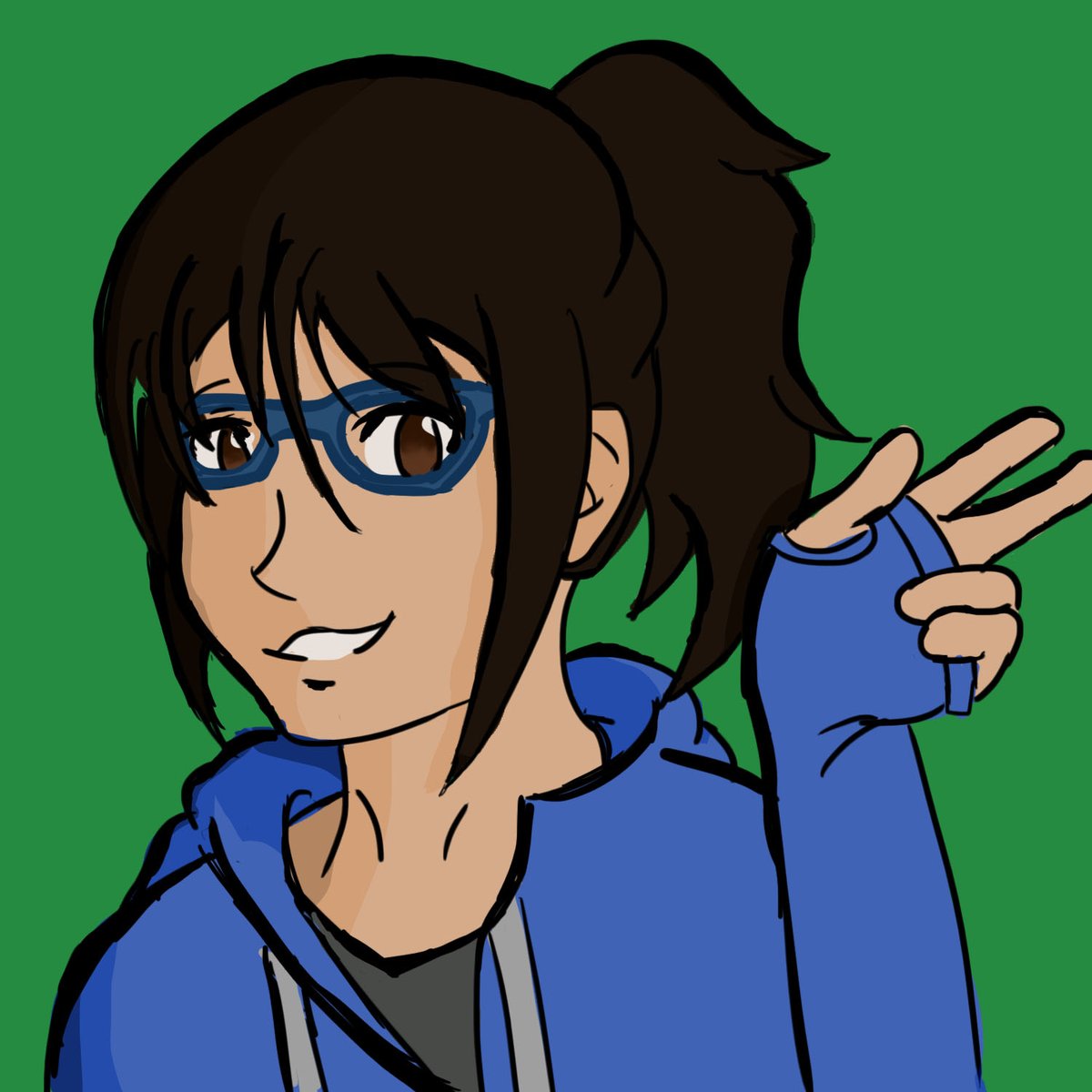 This drawing is the first-ever drawing I made with it! I had absolutely no idea what I was doing! I believe I was using Fire Alpaca at the time. I didn& #39;t know anything about pen pressure and line weight so my lines were such a mess!