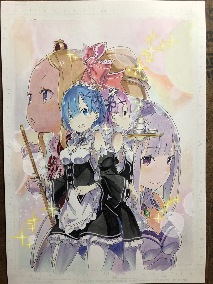 リゼロ リクエスト絵 Reゼロから始める異世界生活 リゼロ レム ラム エ タケお絵描き素人のイラスト リゼロ リクエスト絵 Reゼロから始める異世界生活 リゼロ レム ラム エ タケお絵描き素人のイラスト