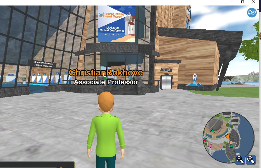 OK OK it actually is quite nice to wander around a virtual campus. Graphics could be better but I guess it then wouldn't run on my laptop.  #iLRN
