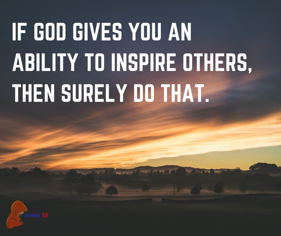 If god gives you an ability to inspire others, then surely do that.
.
#God #positivethinking #mentalhealth #helpingothers #growthmindset #StayHappy https://t.co/jmbepocvmY