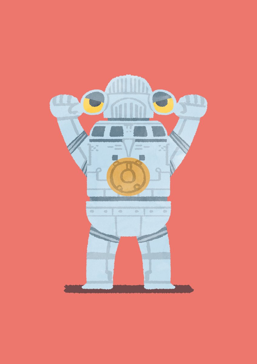 solo blue background robot no humans clenched hands standing science fiction  illustration images