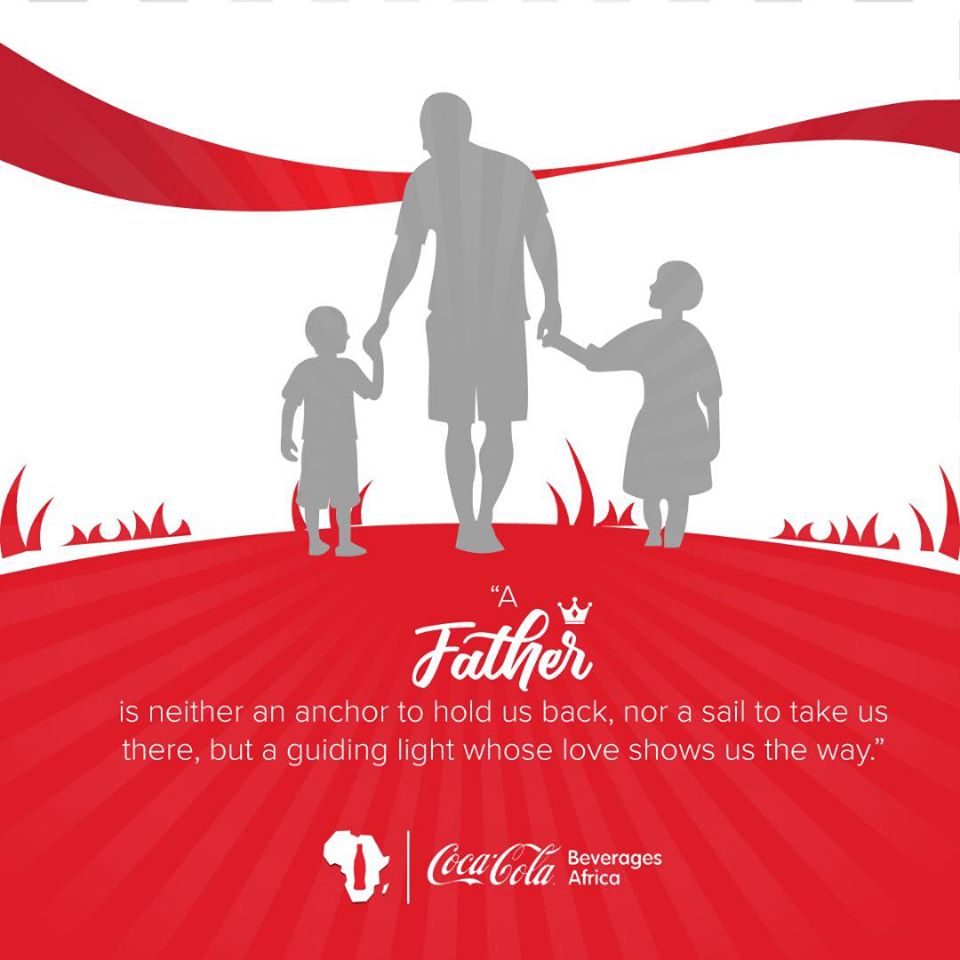 CocaColaBevUg's tweet photo. “A father is neither an anchor to hold us back, nor a sail to take us there, but a guiding light whose love shows us the way.”

HAPPY FATHERS DAY https://t.co/sP7j1q0ffR