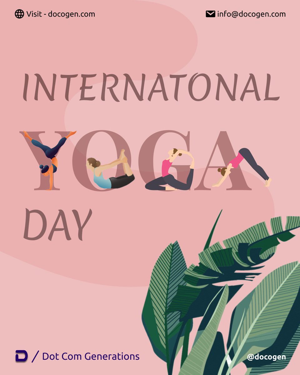 _DoCoGen's tweet photo. "Yoga is the perfect opportunity to be curious about who you are" - Jason Crandell
This Yoga Day, let us dive into the deep oceans of our inner self.
@docogen
https://t.co/TiHslzflC3
#yogaday
#docogen
#innerpeace
#dotcomgenerations https://t.co/5Fd2daqUu4