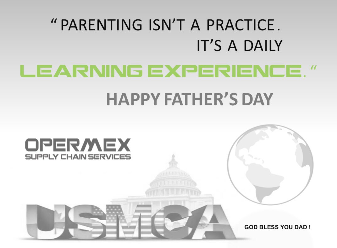 OpermexNetwork's tweet image. #fathersday2020
#godblessourfather
#diadelpadre2020
#opermex 

“ El SER PADRE NO ES UNA PRÁCTICA 
ES UNA EXPERIENCIA DIARIA DE APRENDIZAJE.”

Feliz Día Del Padre!