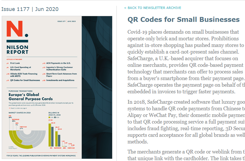 SafeCharge tweet media
