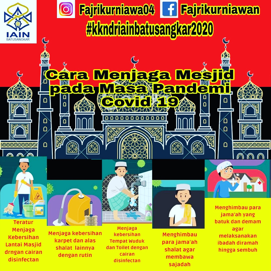 Fajrik0407's tweet photo. Asslamuallaikum, Perkenalkan nama Fajri Kurniawan dari jurusan Manajemen Pendidikan Islam. Pada poster ini memberitahukan kepada kita bahwa ketika kita ingin melaksanakan ibadah kemesjid maka selalu lah patuhi protokol kesehatan.
#kkndriainbatusangkar2020
#kkniainbatusangkar2020 https://t.co/zcmEht2kSF