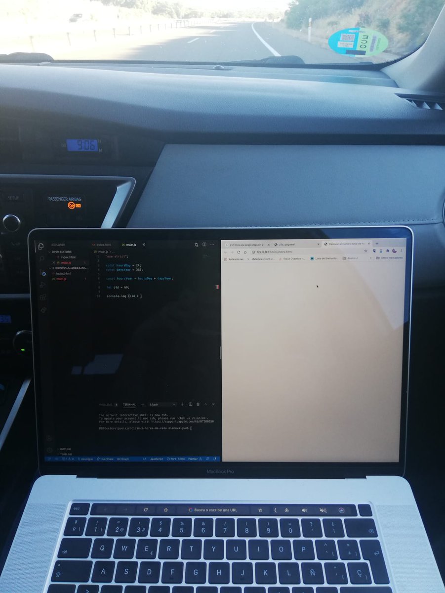 elevalgue's tweet photo. Queen of the road 👑 #TheRoadIsMyWorkspace #week4of12 #promoJemison @Adalab_Digital https://t.co/q8kXVfbt5X