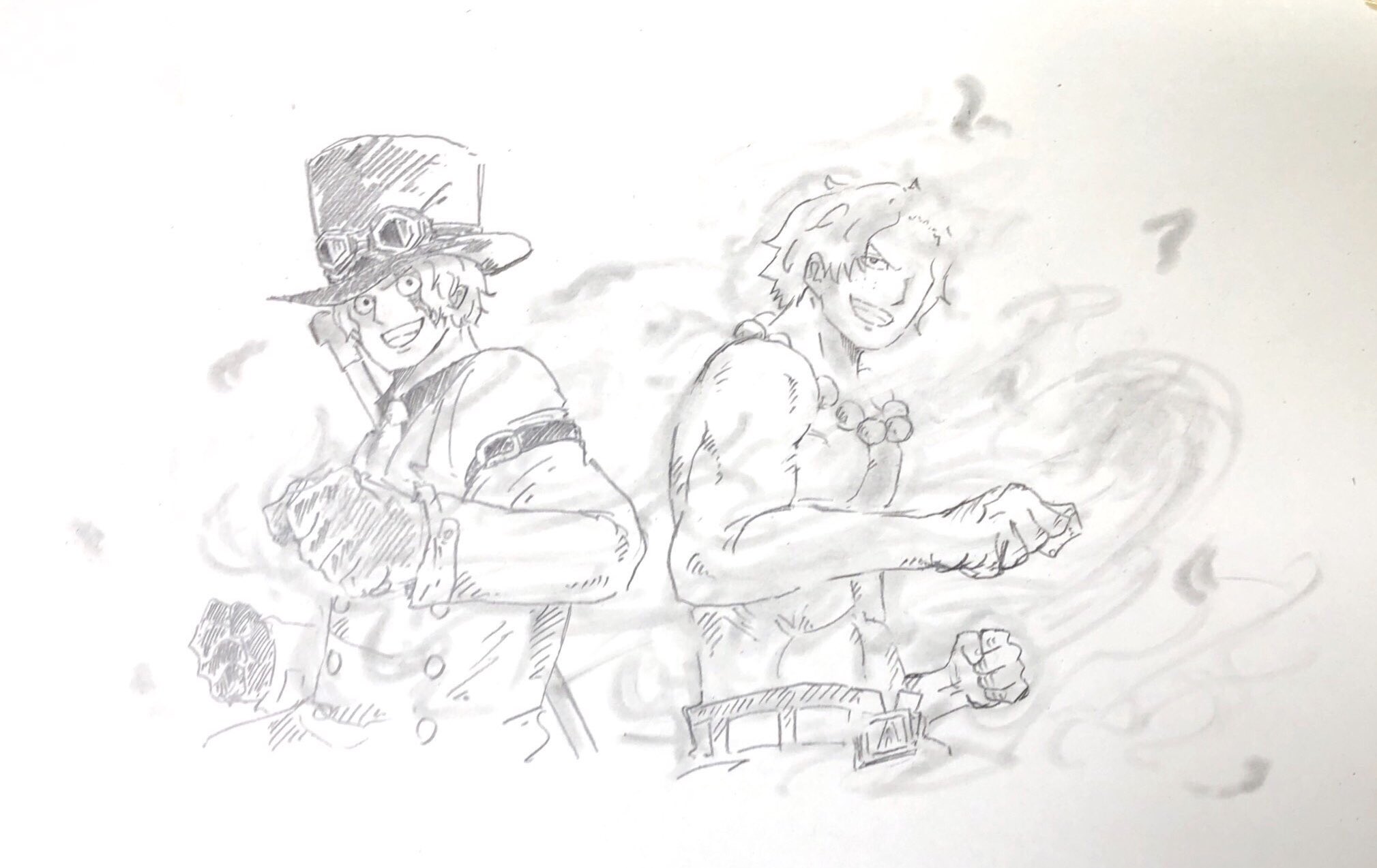 Mamedraw またな ルフィ ワンピース Onepiece イラスト ワンピースイラスト エース サボ スタンピード Stampede みんなでワンピース T Co 47gwks1wfa Twitter