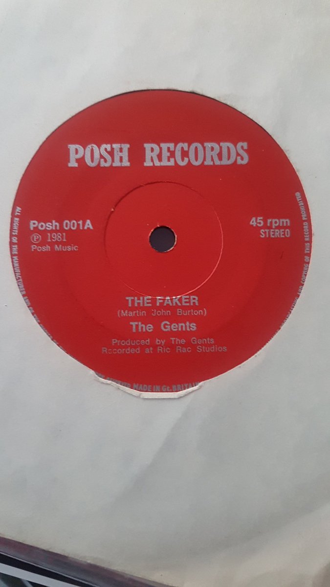 So it seams the rumours are true detour records are planning  a Gents record in a limited edition Picture Disc it was confirmed by Simon Curtis on the Gents official  Facebook page that it will be posh 001