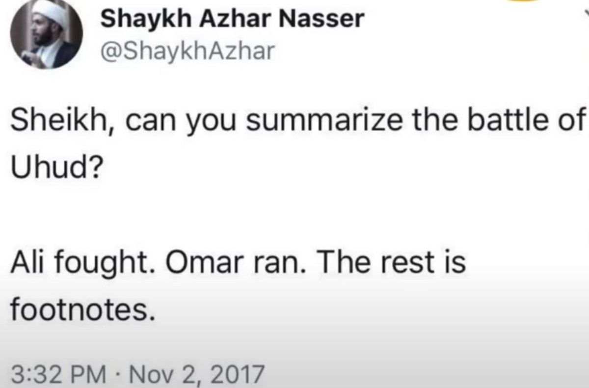 Here he outright insults Omar, a revered figure of over a billion Muslims. After realising that this would expose his bigotry and Twelver Shia agenda, he deleted this shortly after posting it.