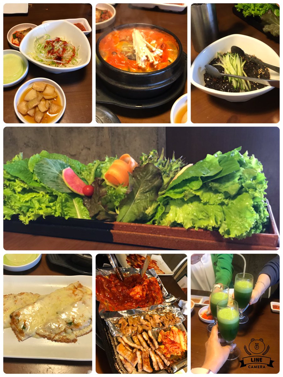 Sachigyon 今日のランチは久しぶりに新大久保のくるむへ 早めに行って並んでいたから開店と同時に入れました 混んでるだけあってやっぱり美味しい 野菜が食べ切れないほどたくさんで 最後に作ってくれるスムージーも美味しい キムチチーズチヂミ