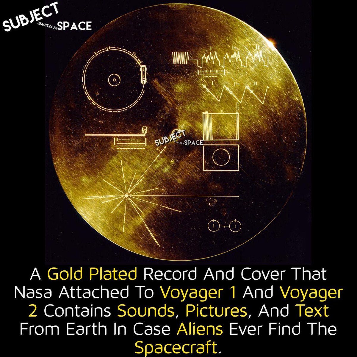 SubjectSpace's tweet photo. Follow @subjectspace for more.
.
.
.
#subjectspace #spacefacts #spacelover #spaceaesthetic #spacecrafts #nasa #astronomy #astrophysics #astrophotography #astronomyfacts #astroworld #astronomia #universe #cosmos #factoftheday #factsdaily #voyager #goldenplate #aliens #solarsystem https://t.co/PNZiFo0F0L