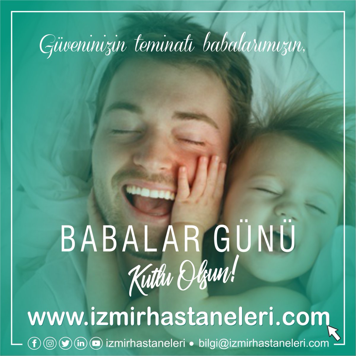 Evlatları ve yuvası için mücadele eden, etmiş ailesinin kahramanı tüm babaların "BABALAR GÜNÜ" kutlu olsun. 
#izmirhastaneleri #babalargünü #fatherdays #izmir #masketak #TemizlikMaskeMesafe #pandemi #kovid19 #koronavirüs
