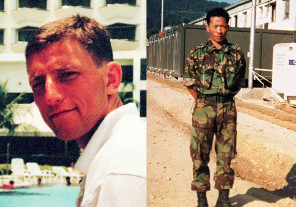 GurkhaEngineers's tweet photo. On this day we remember the loss of our two fine members during Kosovo conflict. Lt Gareth Evans and Sgt Balaram Rai were KIA in 21 June 1999 @36_Engr_Regt  @Gurkha_Brigade @Proud_Sappers #sappersstrong #gurkhasappers https://t.co/S7jeobbIQS